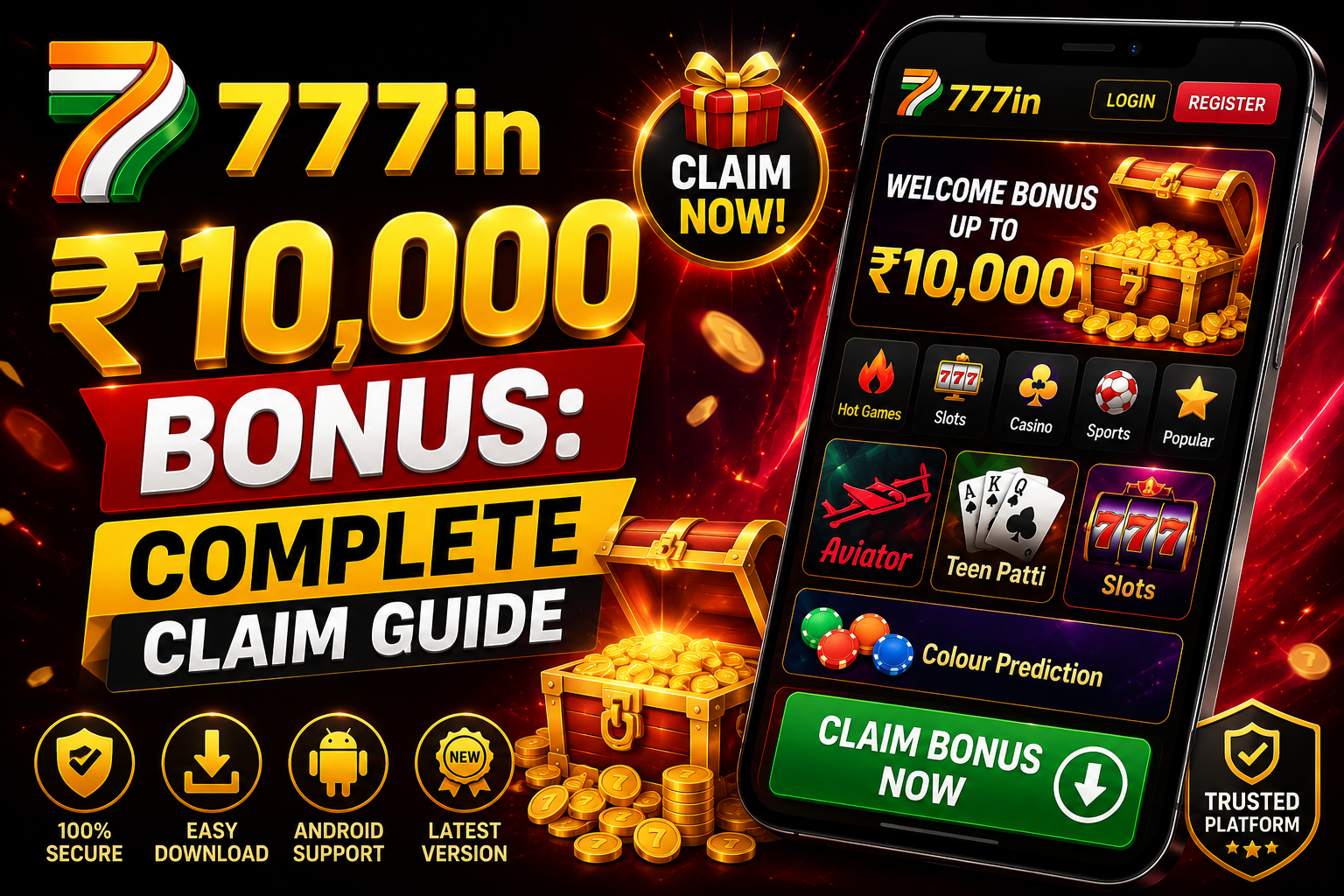 777in ₹10,000 bonus complete claim guide